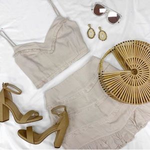 Two piece ruffle set